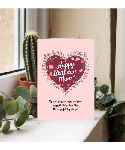 Happy Birthday Card for Mum from son