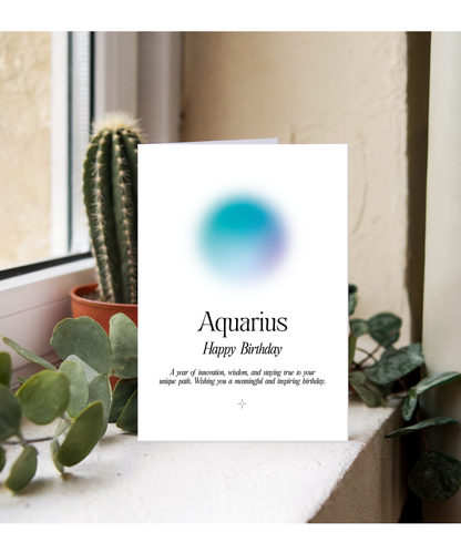 Happy Birthday Aquarius Star Sign
