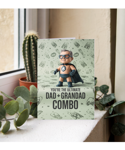 Fathers Day card You're the Ultimate Dad Grandad Combo