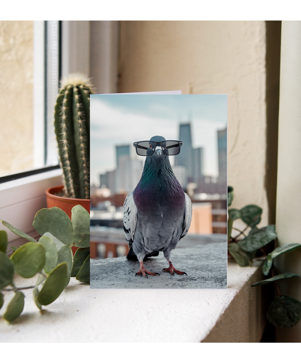 Pigeon in Urban Glasses