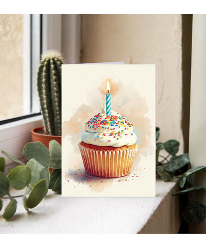 Birthday cupcake