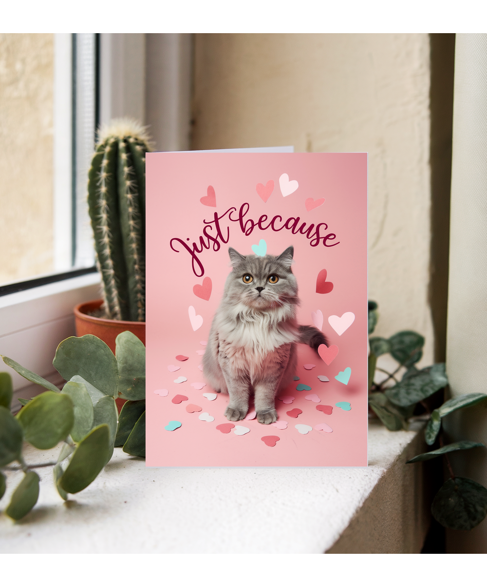 Just Because with Cat with a Heart