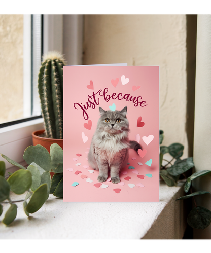 Just Because with Cat with a Heart