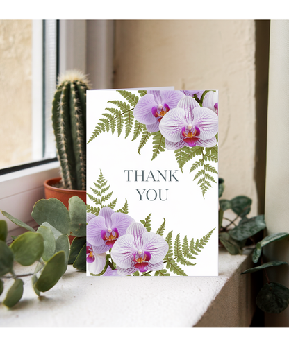 Thank You - Orchid and Fern Design