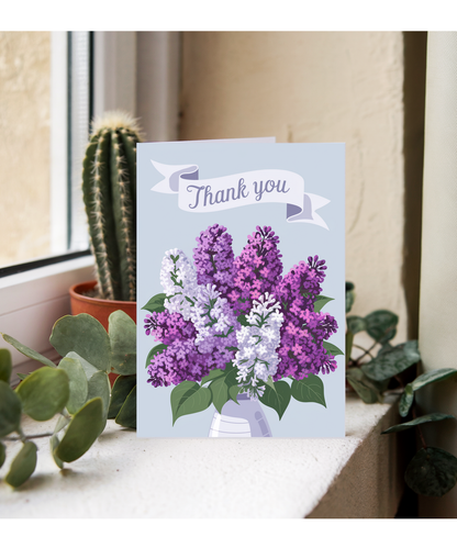 Thank You - Bouquet of Lilacs