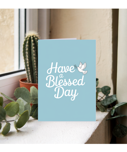 Have a Blessed Day Card thank you Olive Branch