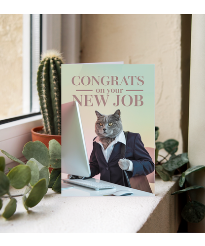 New Job with Cat with a Briefcase