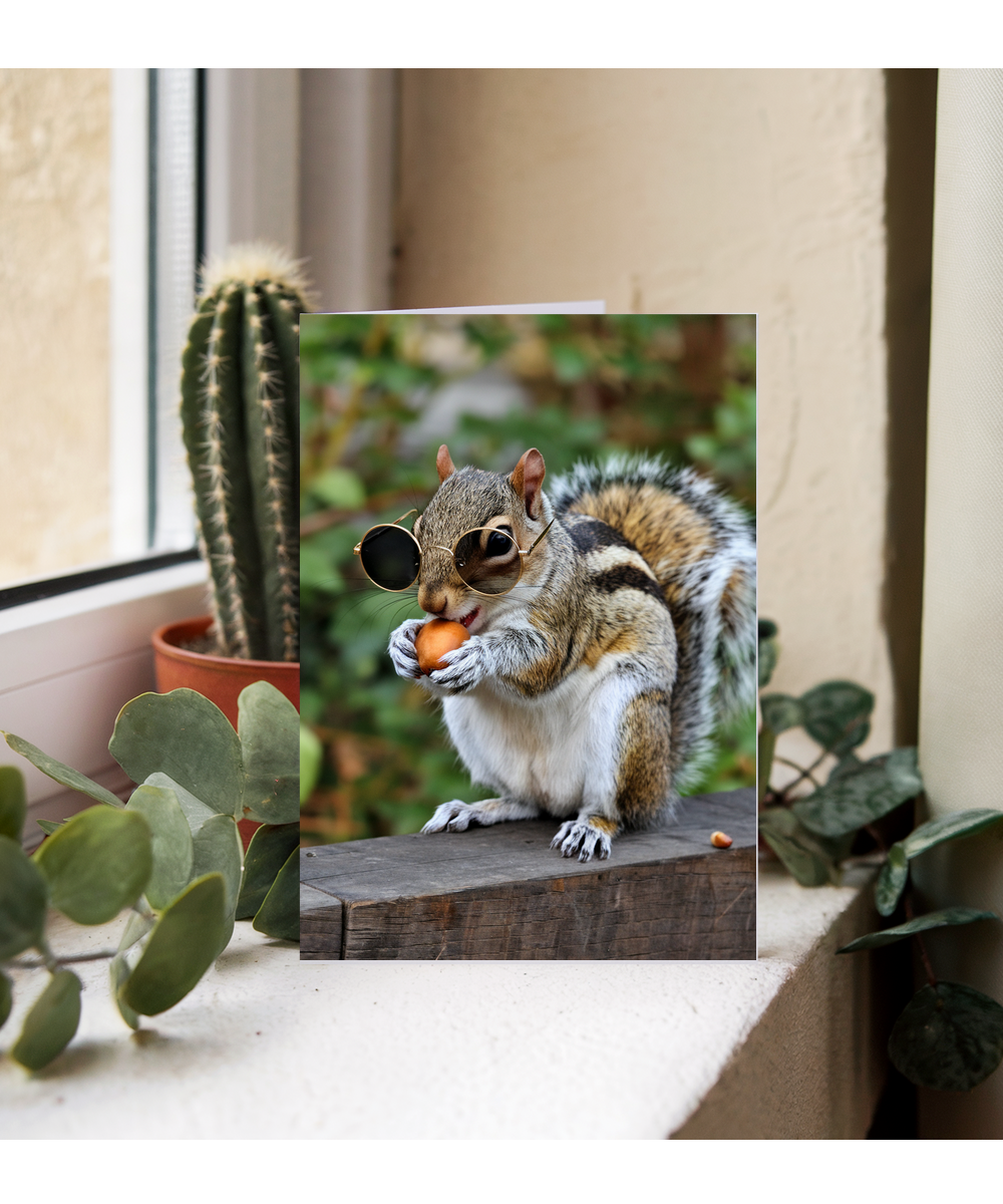 Squirrel in Hipster Glasses