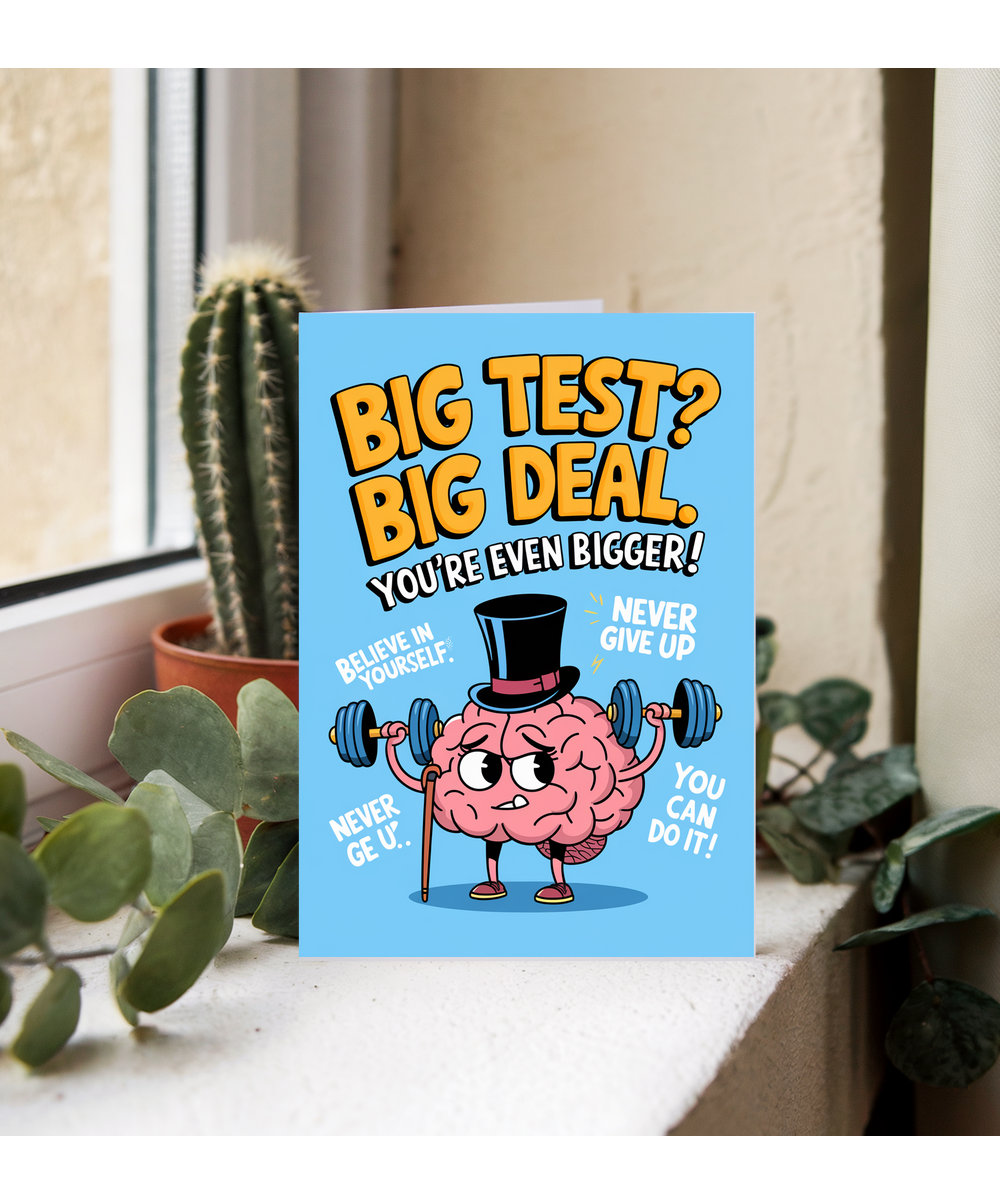 Good Luck Card Exam Test Big Deal. You’re Even Bigger school