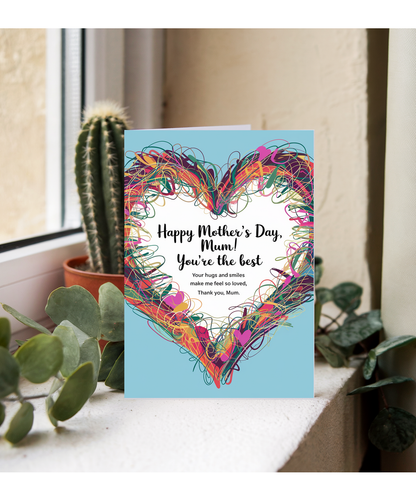 Mothers Day Card Mum! You're the Best from son