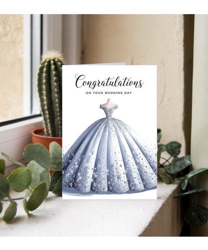sparkle wedding gown congrats on your wedding day