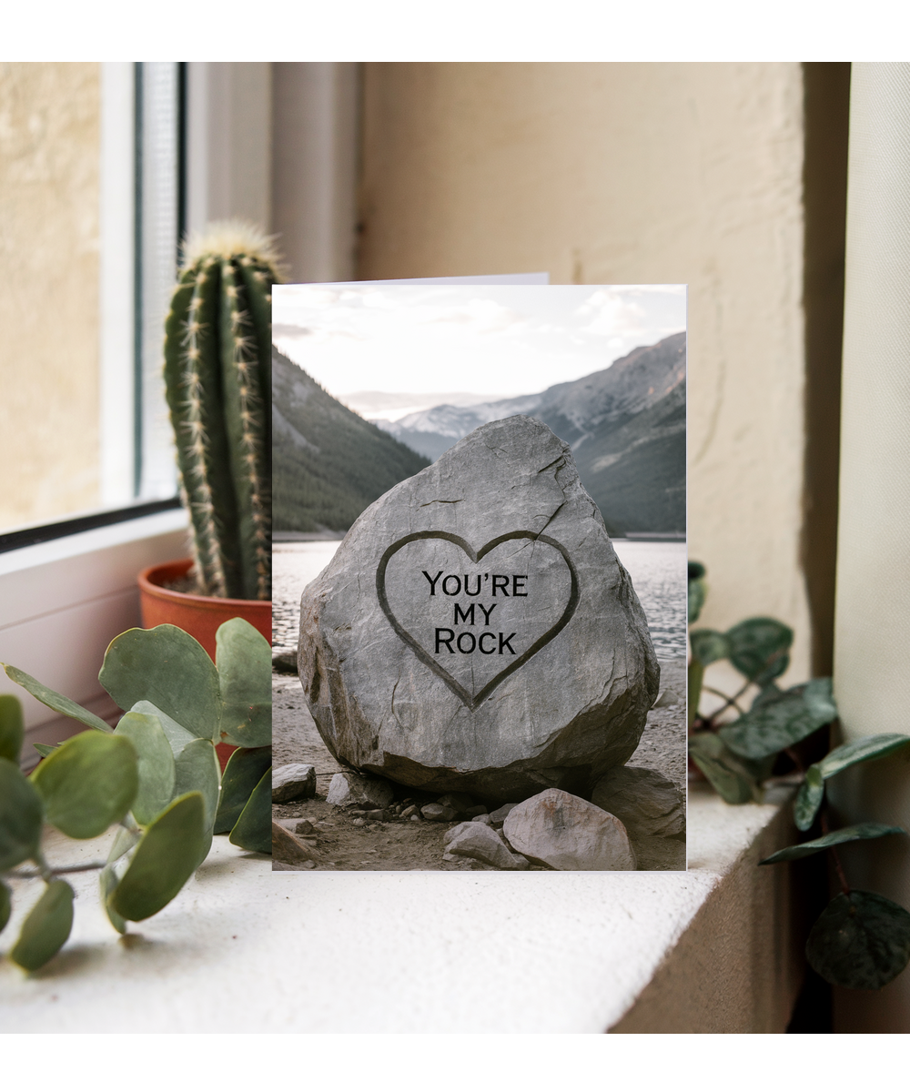 You’re my rock Greeting Card