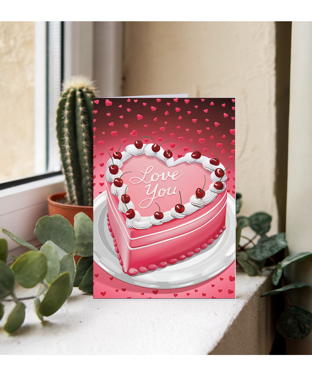 love you cherry cake