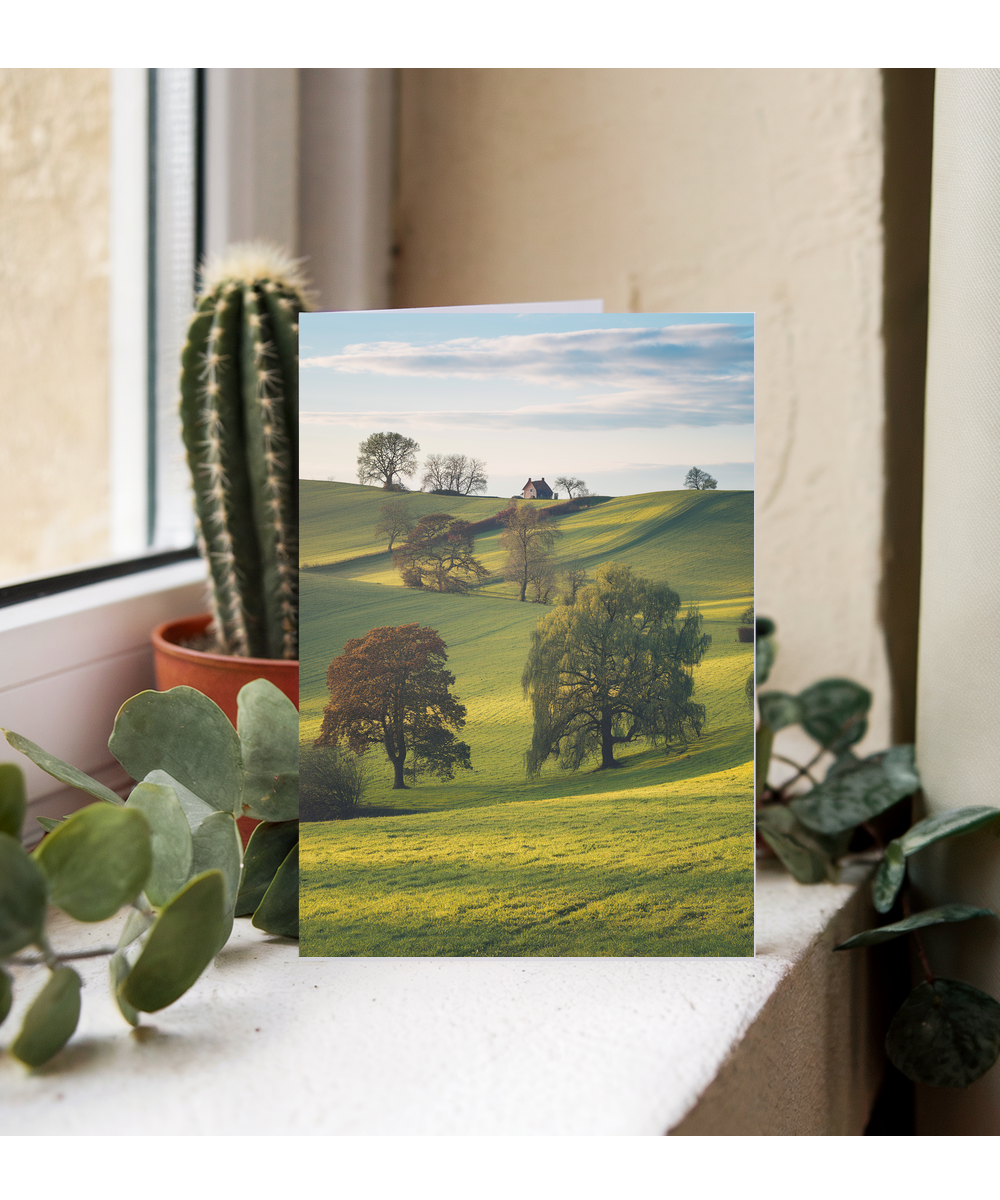 Yorkshire countryside with rolling green hills