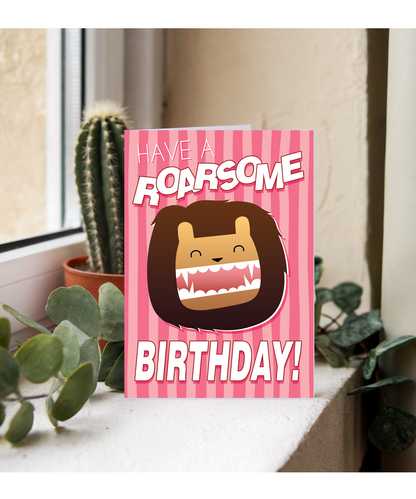 Kids Pink Have a Raorsome Birthday