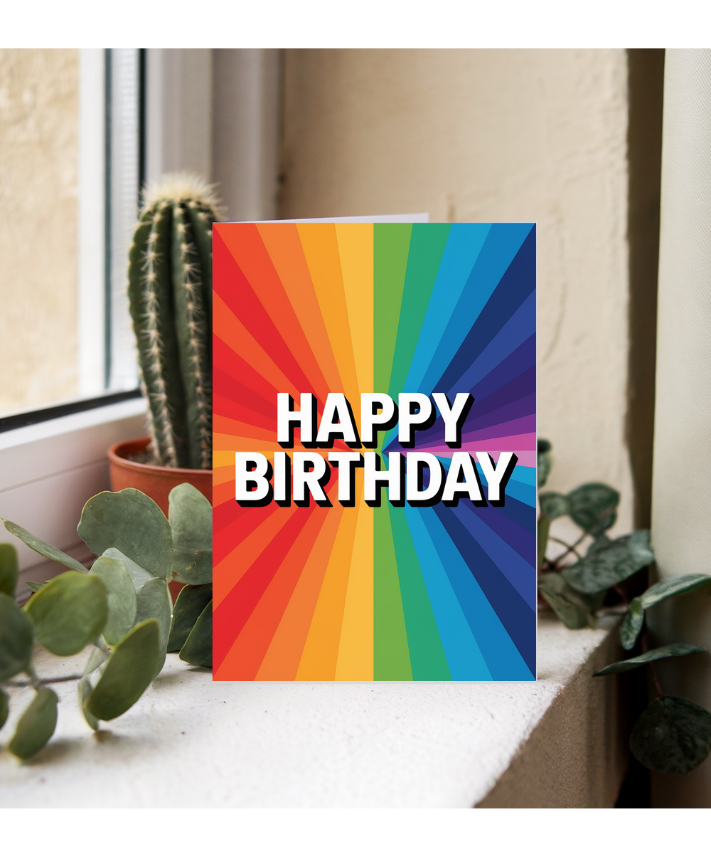 Striped Rainbow Background