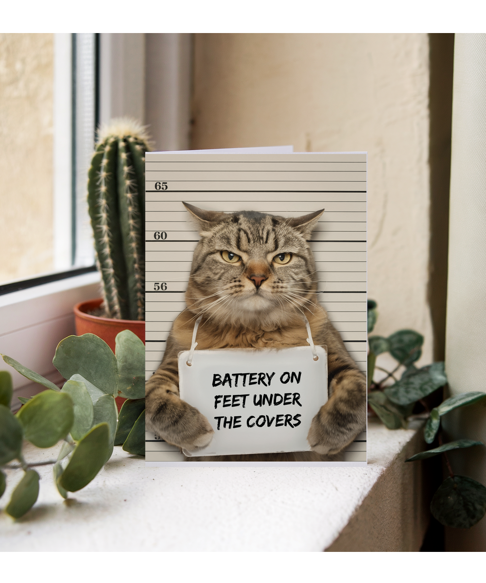 Battery on feet under the covers