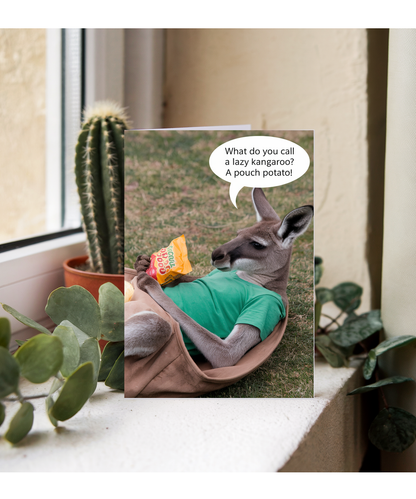 What do you call a lazy kangaroo? A pouch potato!