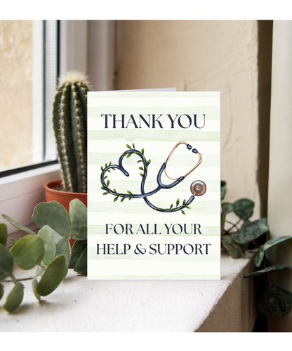 thank you for all your help and support stethoscope