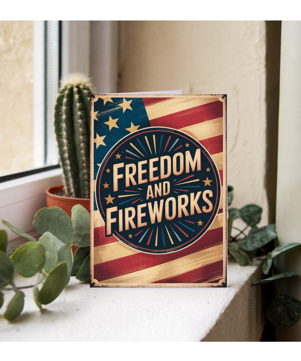 Freedom and Fireworks 4th july