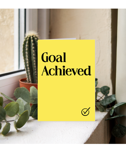 Congratulations Card for Goal Achieved in the Workplace