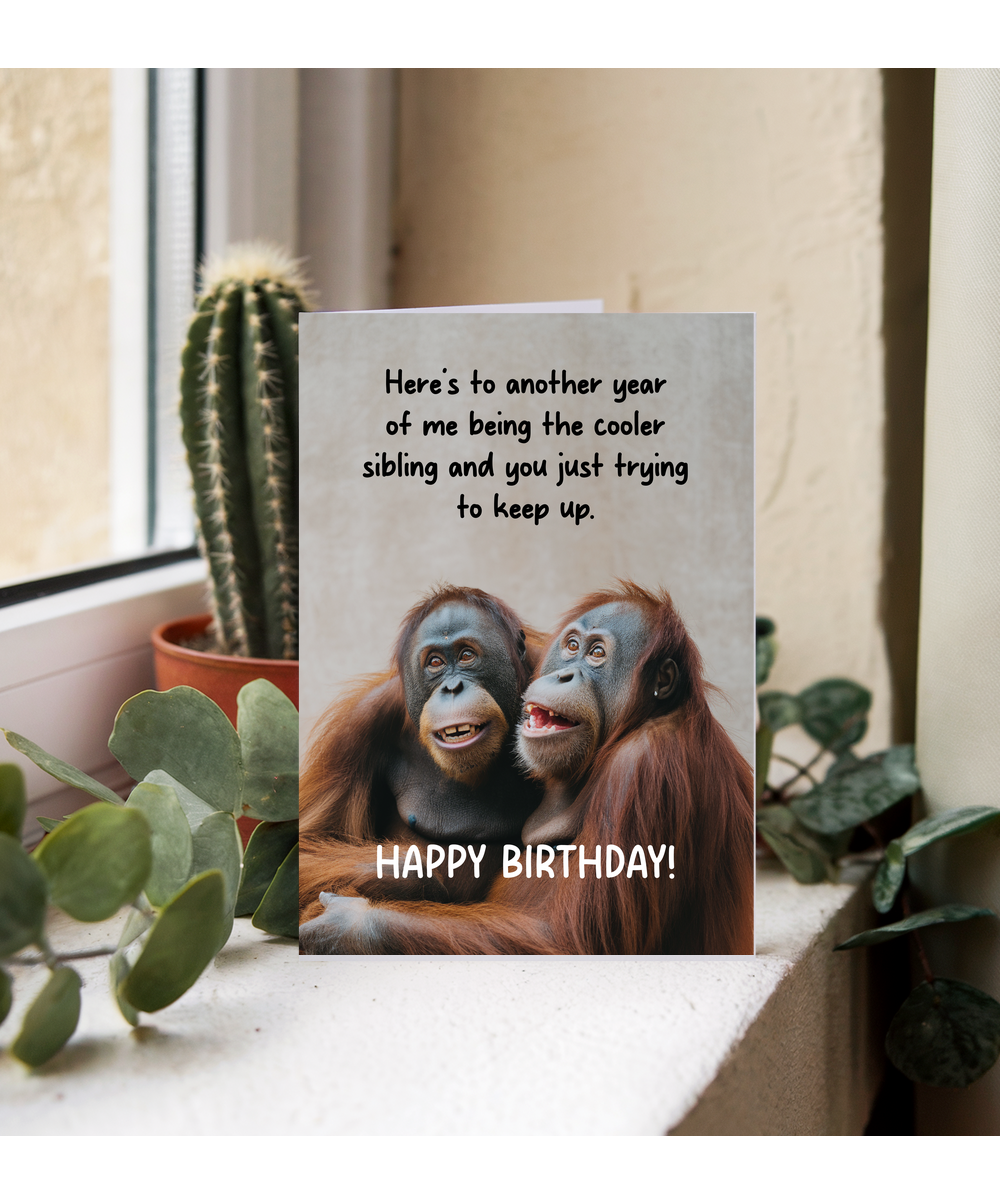 Here's to another year of me being the cooler brother