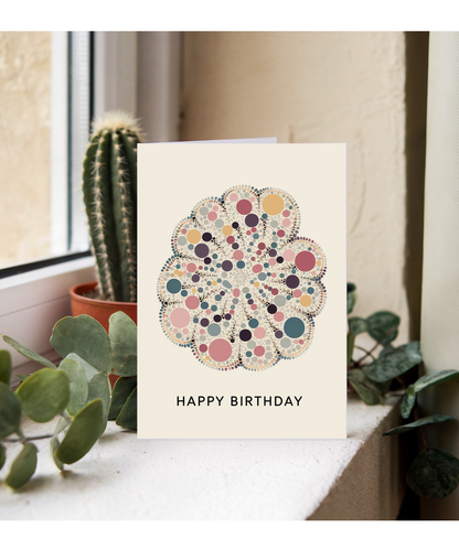 Happy Birthday Card for her Kusama style