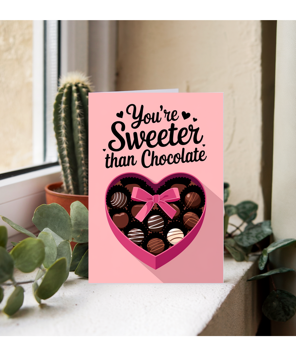 You’re sweeter than chocolate Greeting Card
