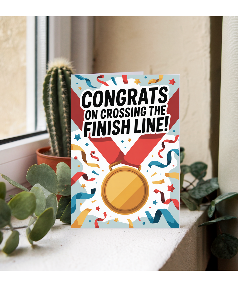 Congrats on crossing the finish line