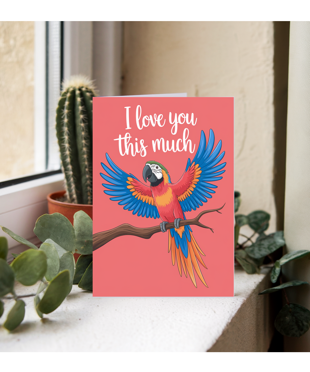 Valentines Day CardI Love you this much