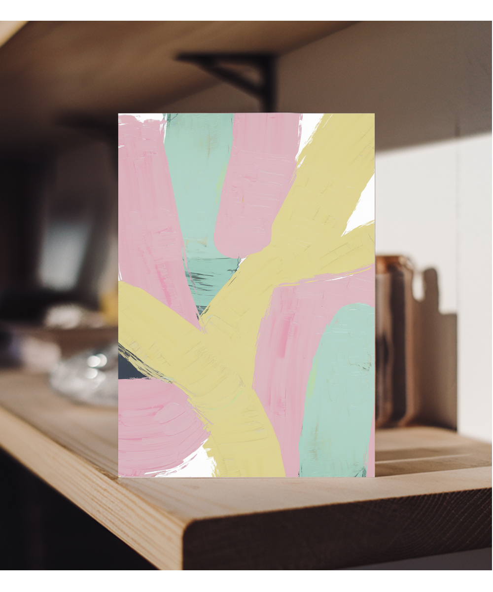 Painted Brush Strokes in Pastel Colors