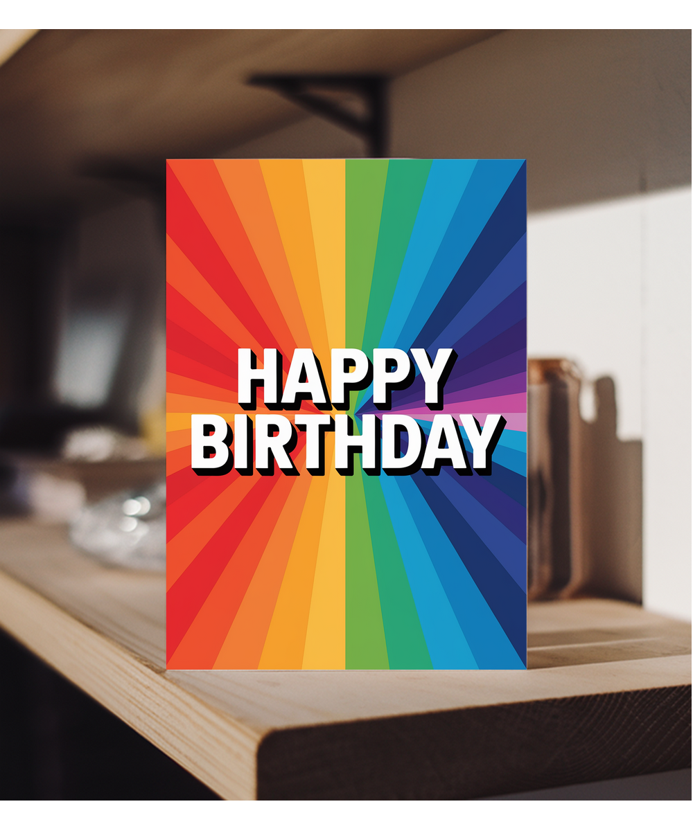 Striped Rainbow Background