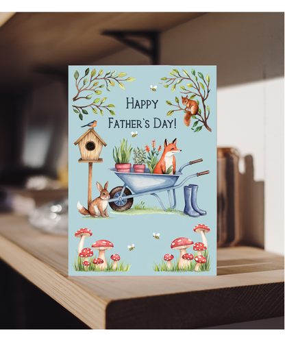 Happy Fathers Day Garden Scene