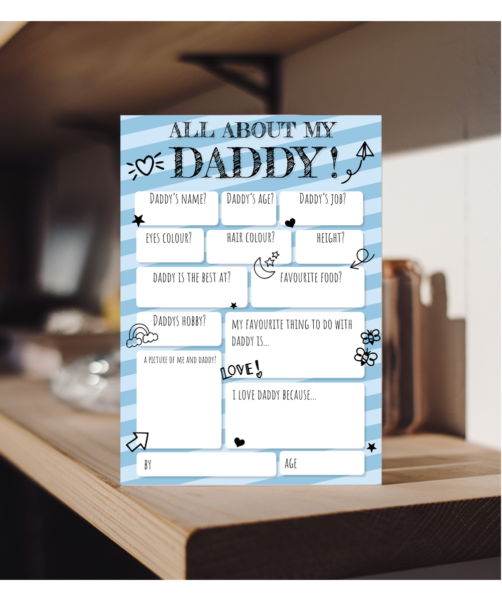 All about Daddy fill in