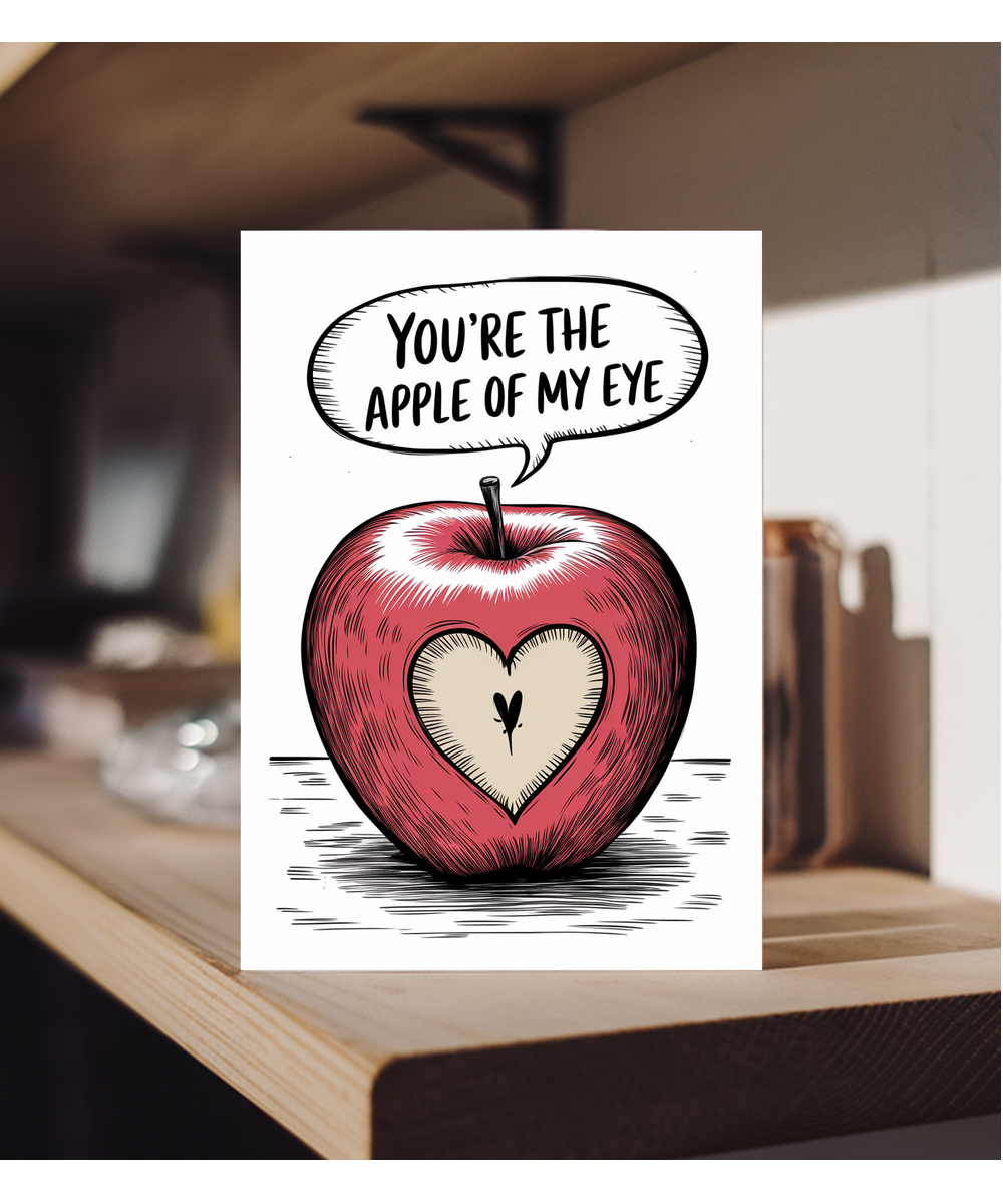 You’re the apple of my eye Greeting Card