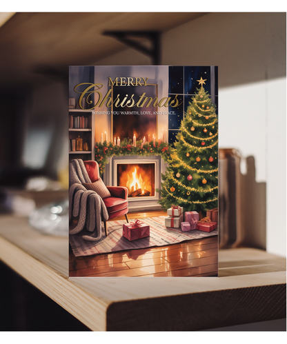 Warm christmas card