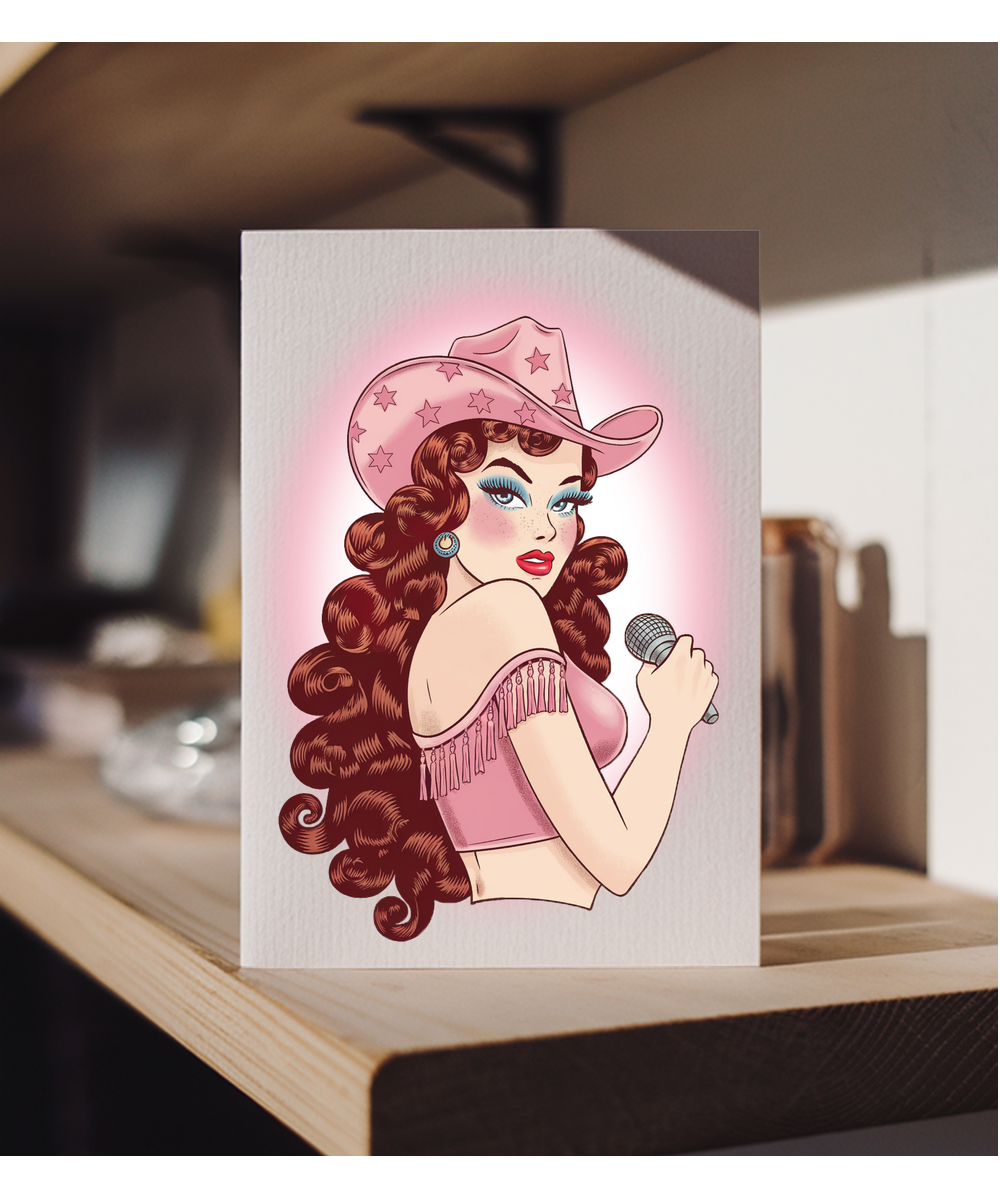 Cowgirl pin up girl