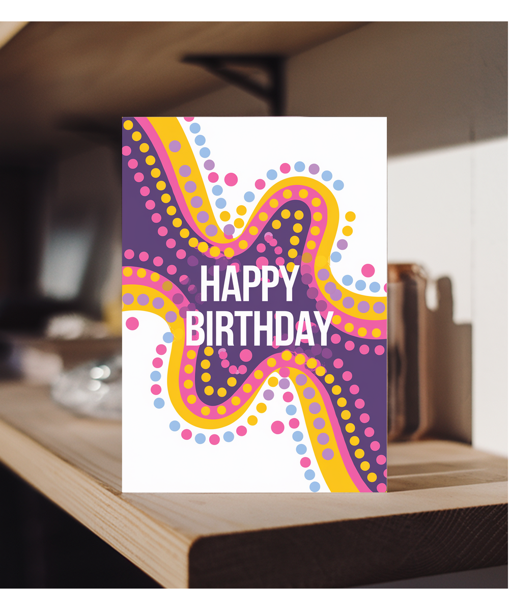 Colorful Abstract Dots and Lines
