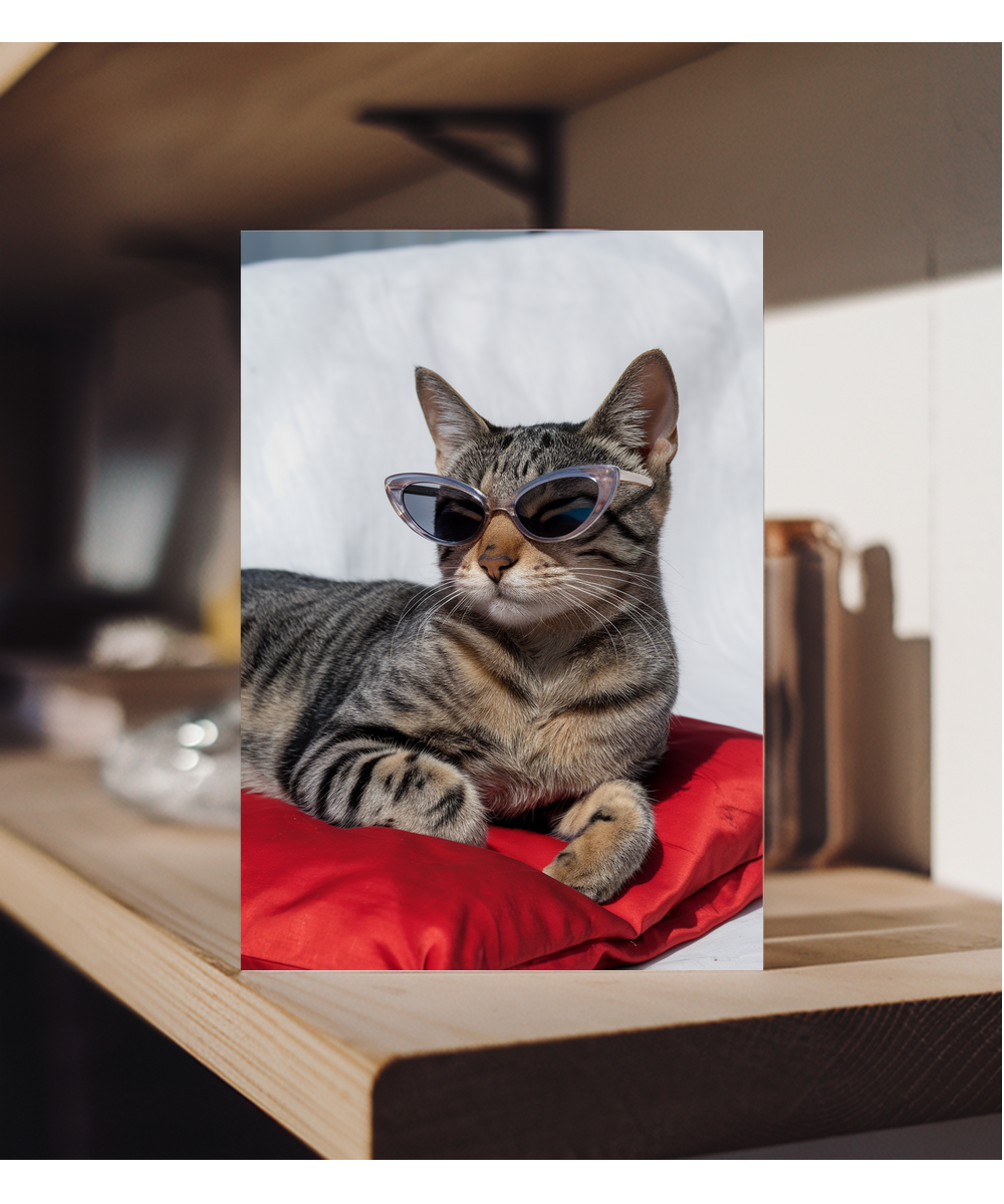 Cat in Cat-Eye Shades
