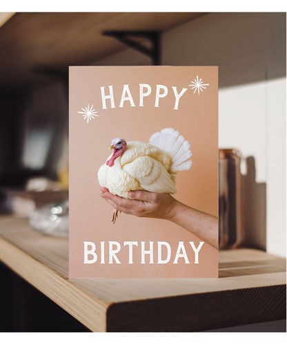 Happy Birthday Card Mini Turkey glamorous