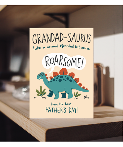 Father's Day card grandad-saurus