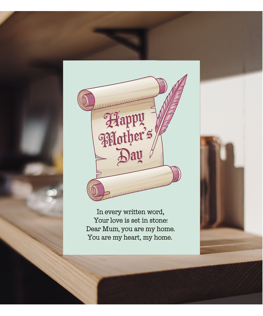 Happy Mother's Day card I love You Traditional poem