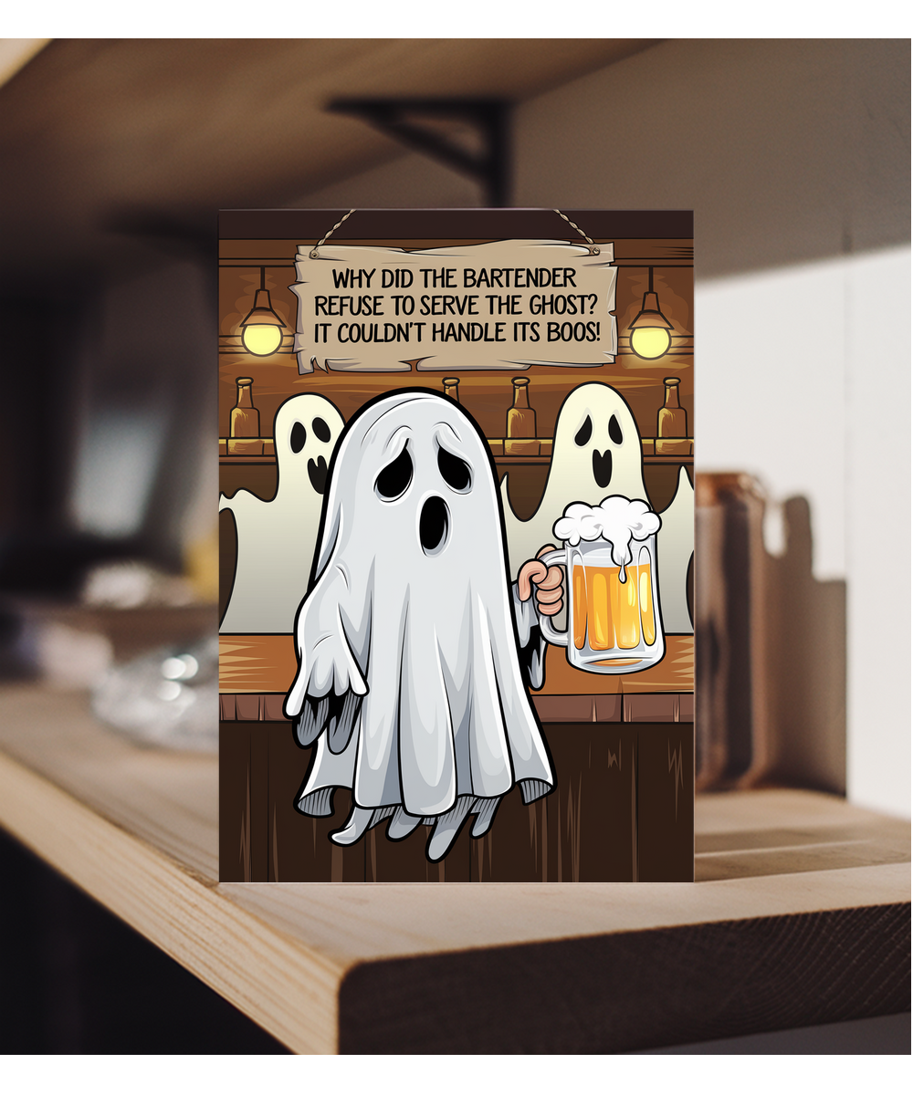 Why did the bartender refuse to serve the ghost? It couldn’t handle its boos!