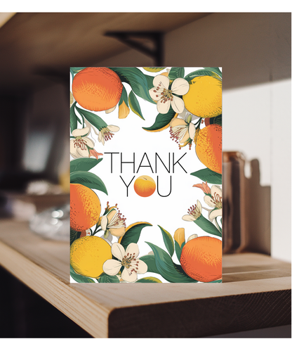 Thank You - Citrus Blossom Design