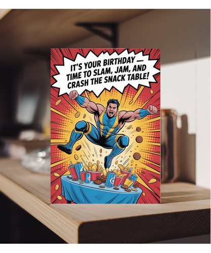 happy birthday card it's your birthday time to slam