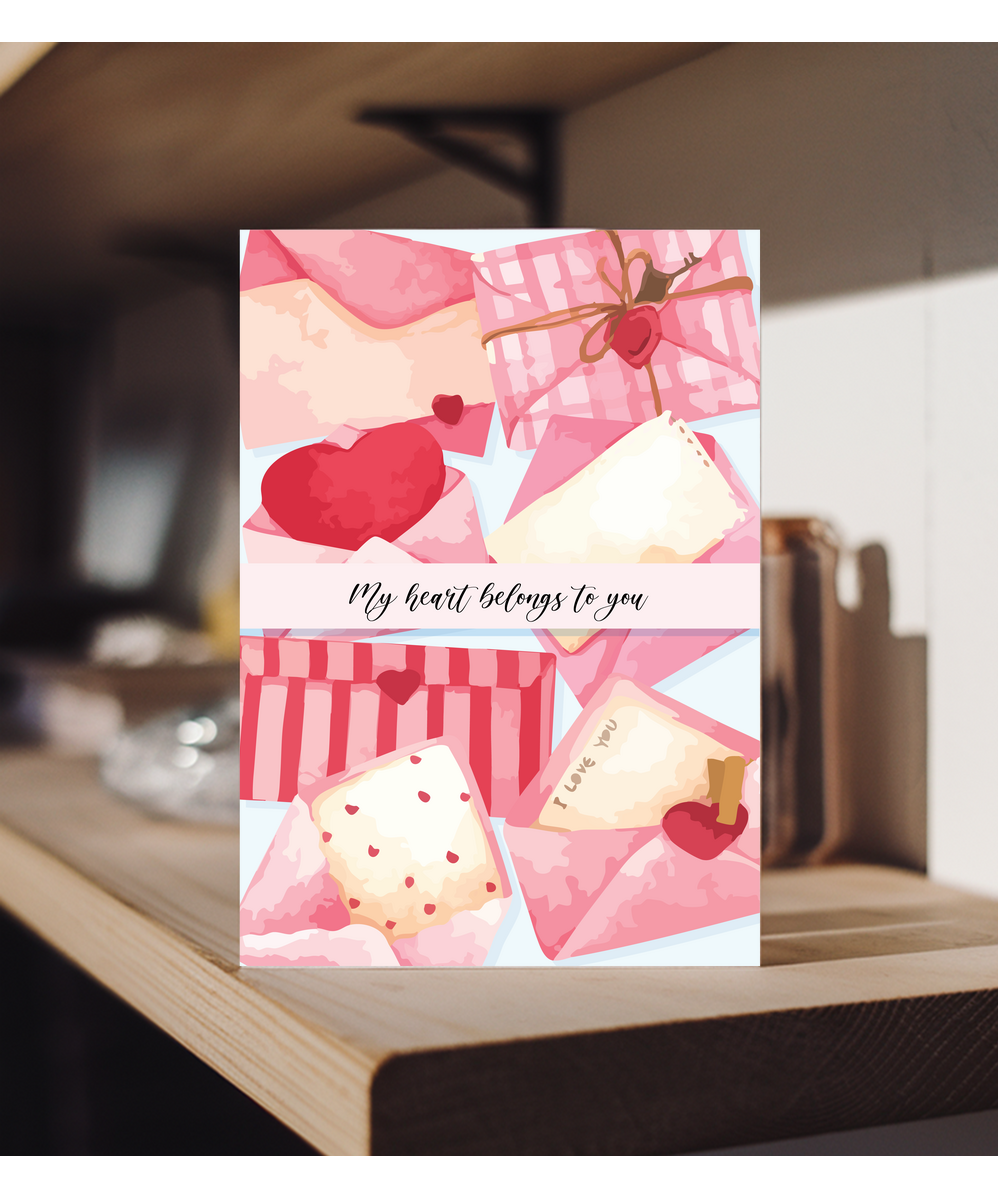 My heart belongs to you love letters