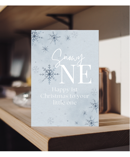snowy one, happy 1st Christmas to your little one