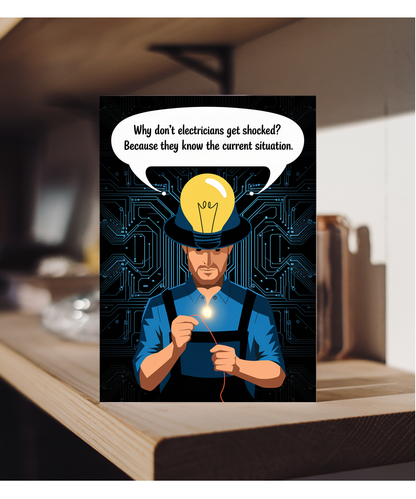 Why don’t electricians get shocked? Because they know the current situation.