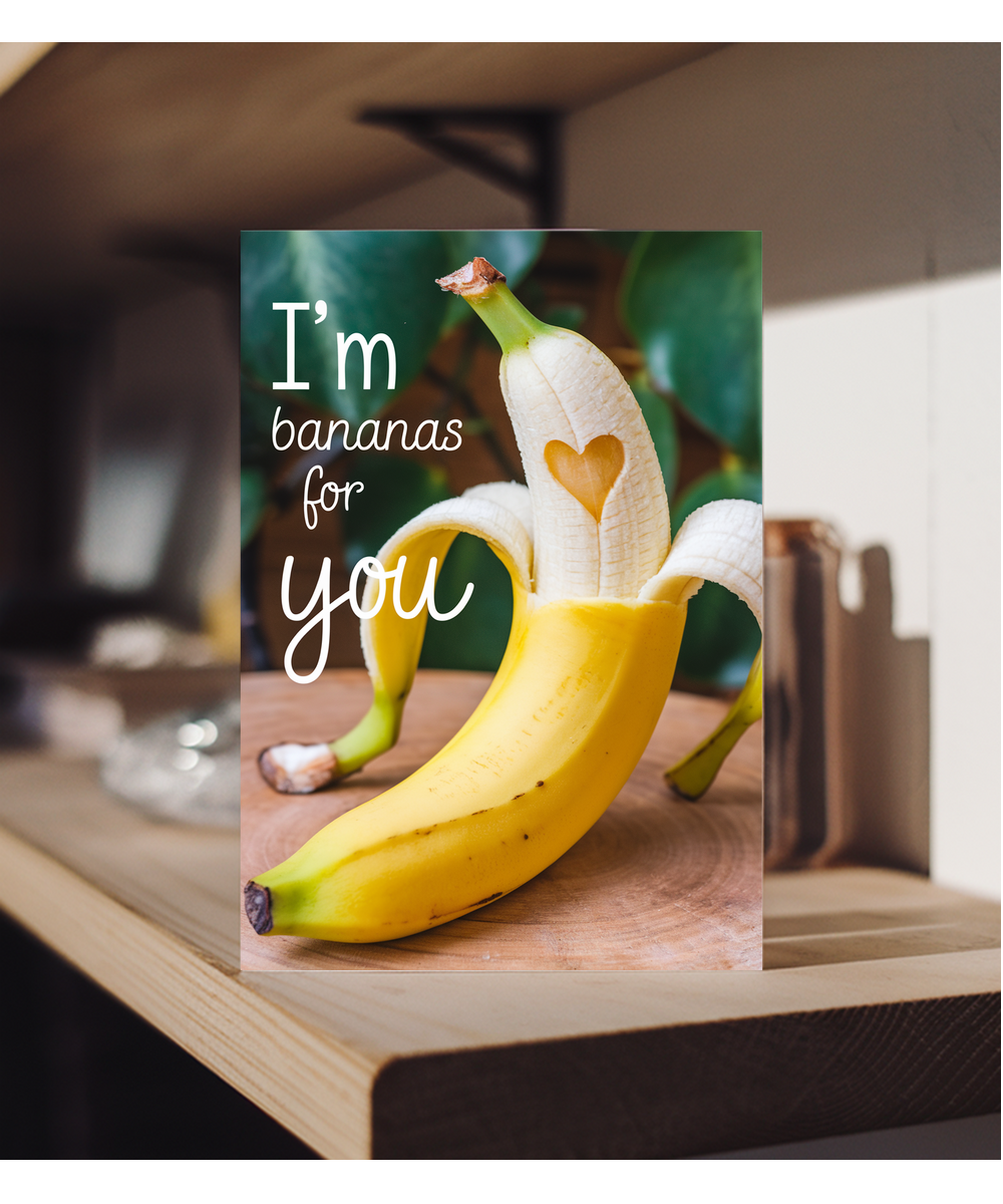 I’m bananas for you Greeting Card