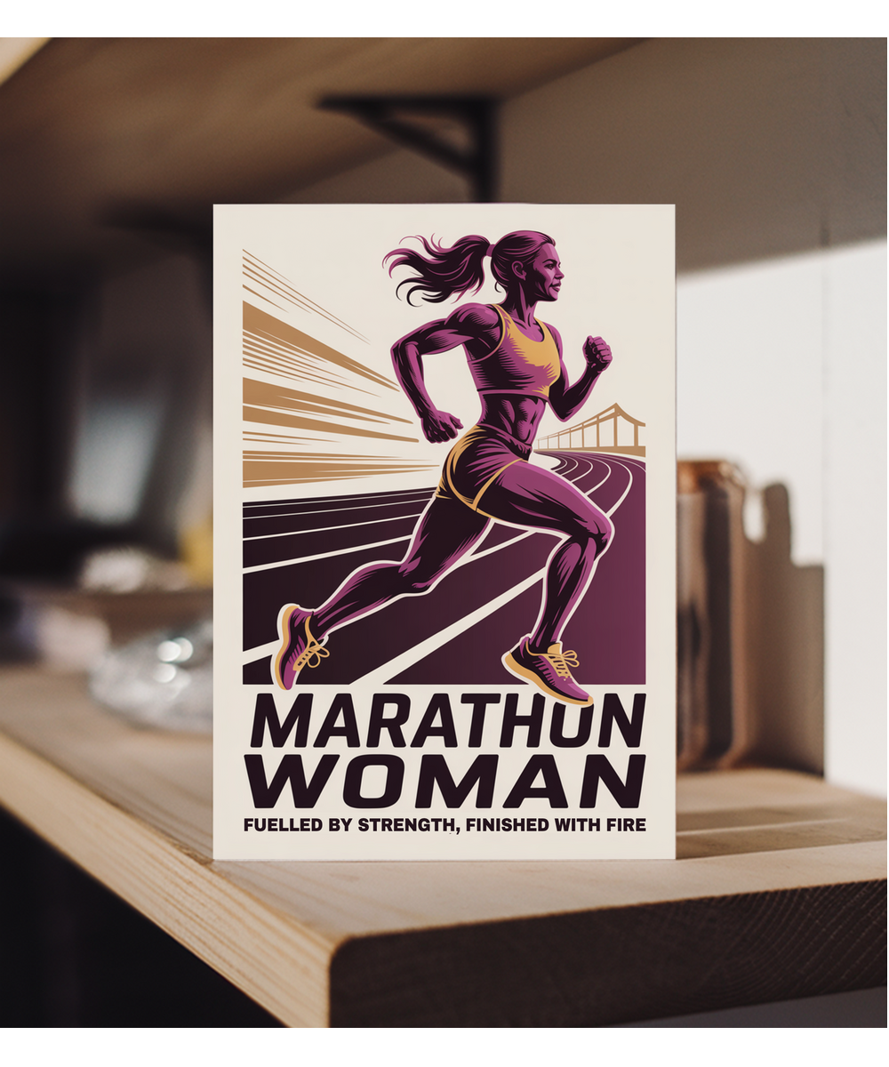 Marathon woman fuelled by strength, finished with fire